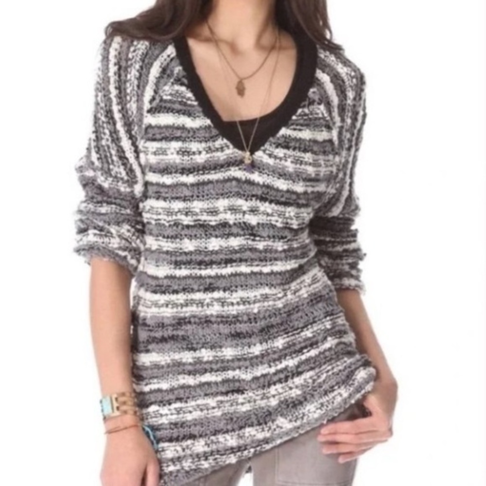 Free people wool blend songbird boucle sweater SIZE XS